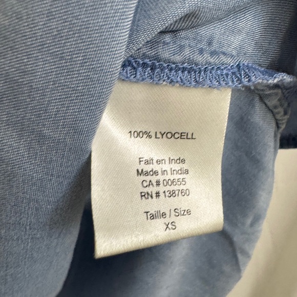 Blue Denim Shirt Dress Thyme Chambray Shirt Dress – Size XS - Picture 9 of 15